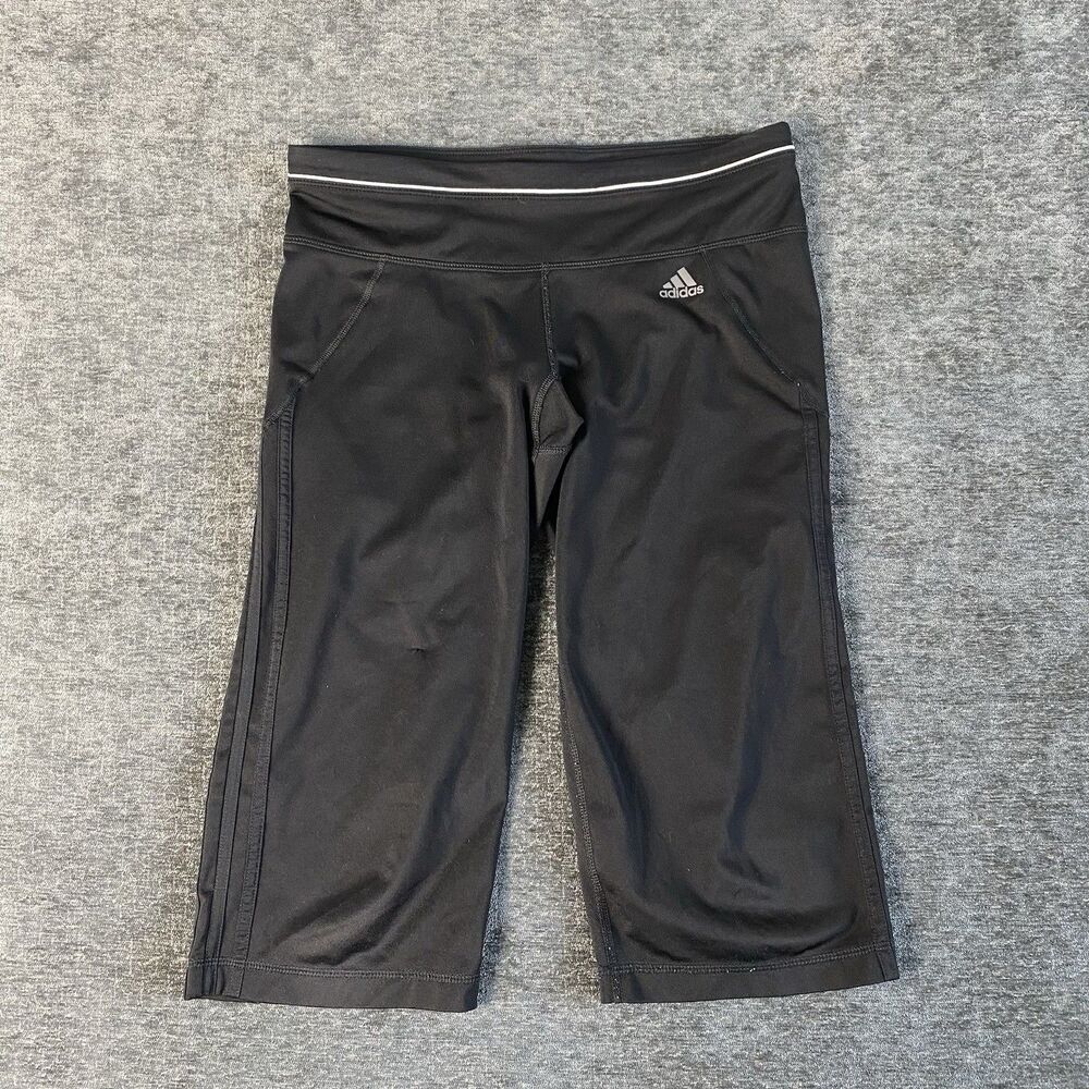 Adidas Capri Leggings Womens Climalite Activewear Yoga Gym Training Size Small